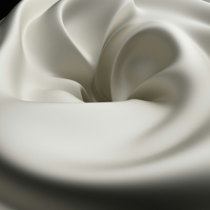 a swirling vessel of cream