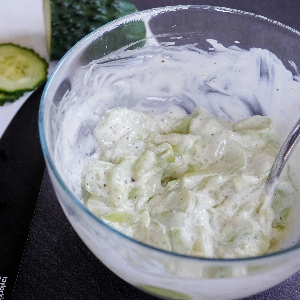 a bowl of sour cream