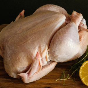 a whole raw chicken