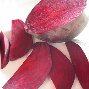 A sliced beet