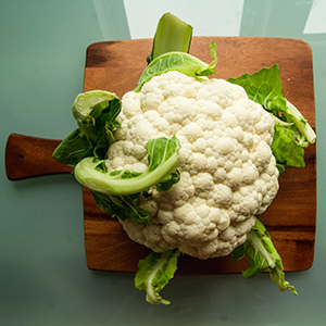 a head of cauliflower